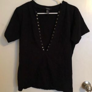 [2 for 10] Forever 21 Open Front Shirt